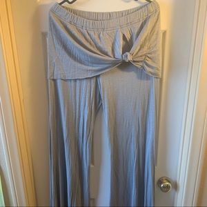 Peace Love World Grey yoga pants.